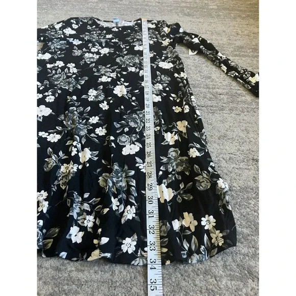 Women’s Old Navy Long Sleeve Dress Size S Regular Floral Q9 - Picture 3 of 7